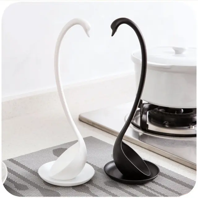 2021 new design elegant swan kitchen soup ladle spoon kitchen best gifts