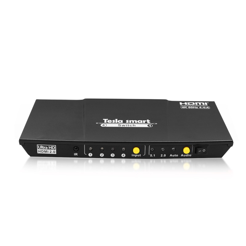 4K @ 60Hz HDMI LCD LED TV 4X1 переключатель с аудиовыходом
