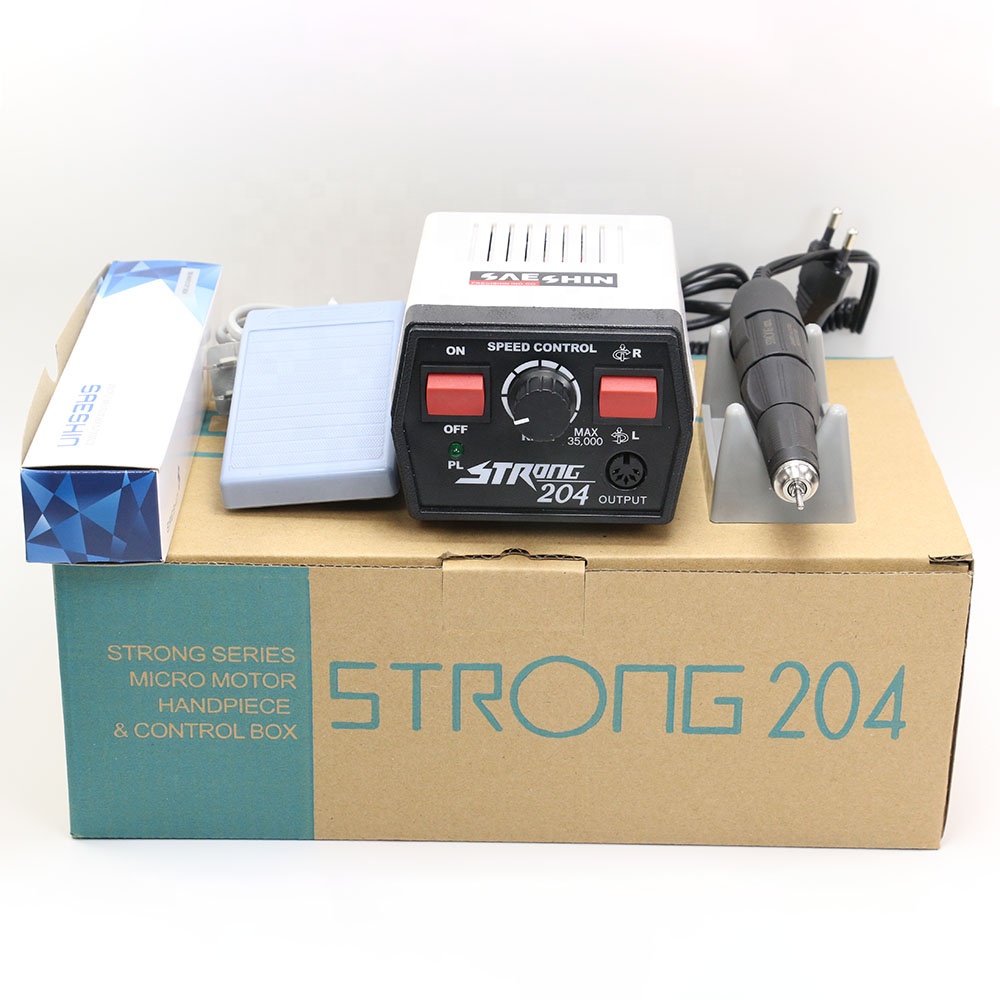 Электрическая дрель для ногтей с микро-двигателем 35000 об/мин strong 204 102