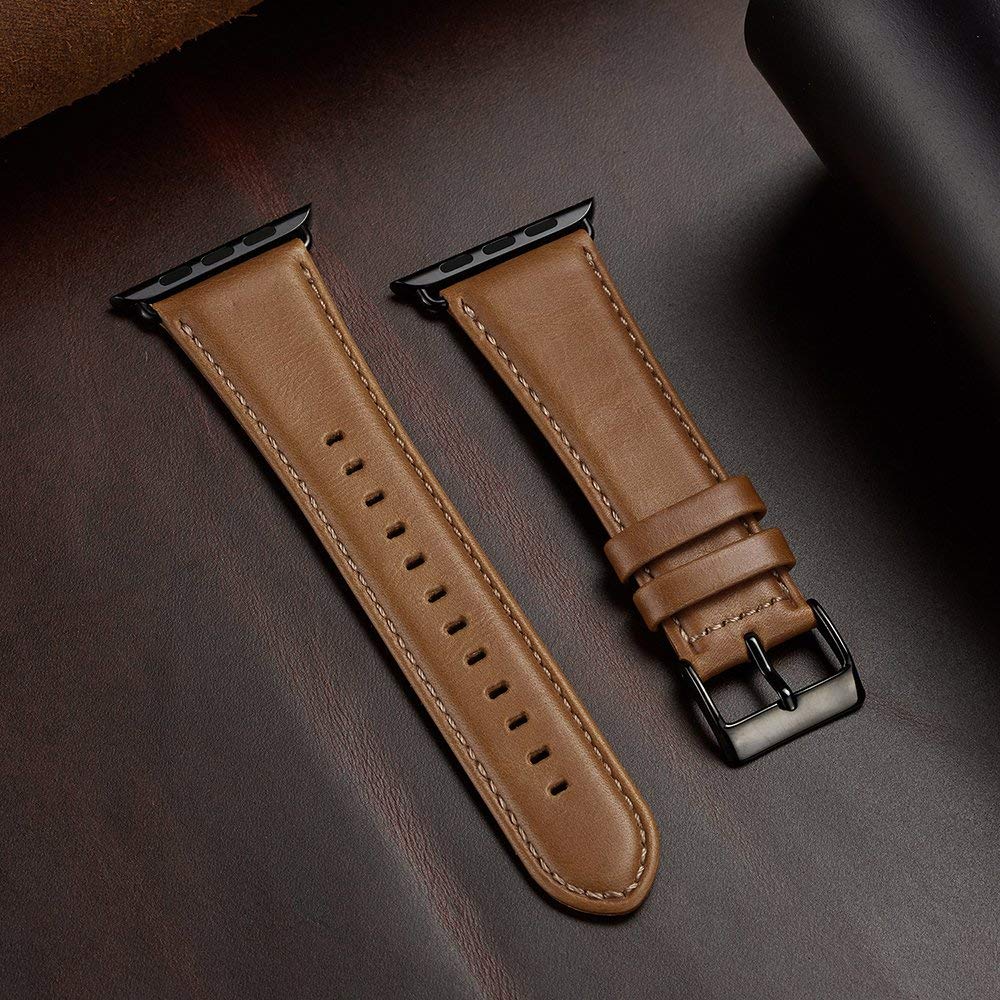 Ремешок из натуральной кожи для apple watch series 1 2 3 4, 38 мм 42 мм