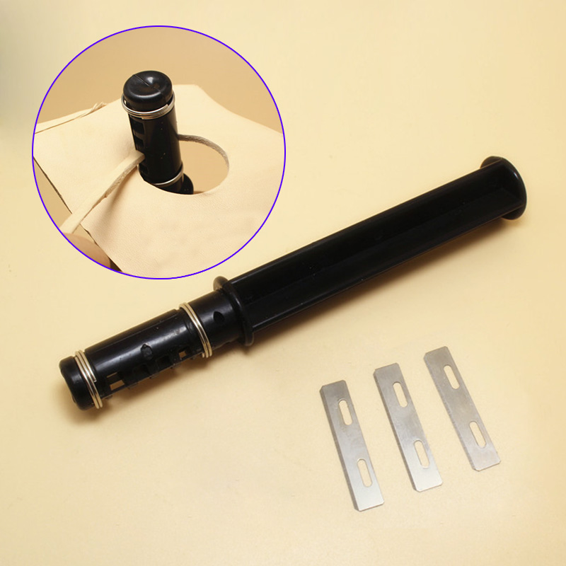 Новый роторный резак для резки проволоки DIY домашний кожаный нож для шнура инструменты для рукоделия включает в себя три лезвия