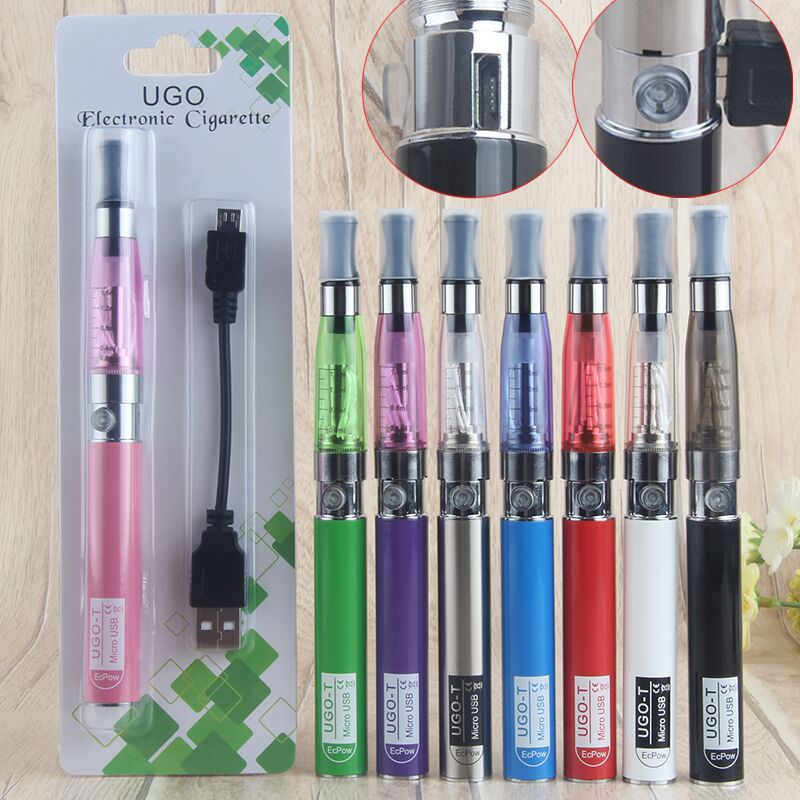 2018 UGO T Evod Battery Passthrough Electronic Cigarette eGo T eVod ce4 Blister Kit 650 mAh Micro USB Vaporizer Pen Starter Kit