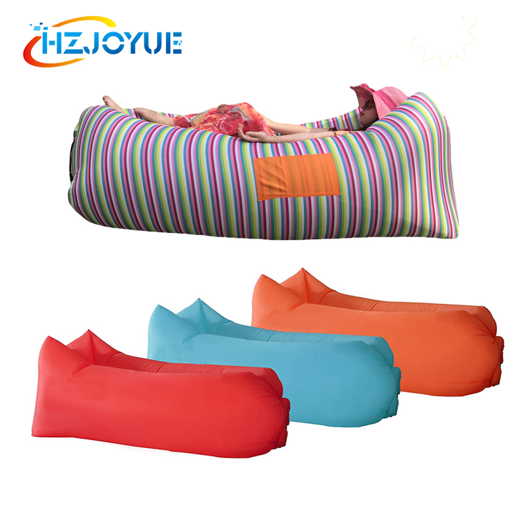 Надувной Спальный Мешок Lazy air sofa, надувной шезлонг с индивидуальным принтом, модный спальный мешок для пляжа и отдыха на открытом воздухе