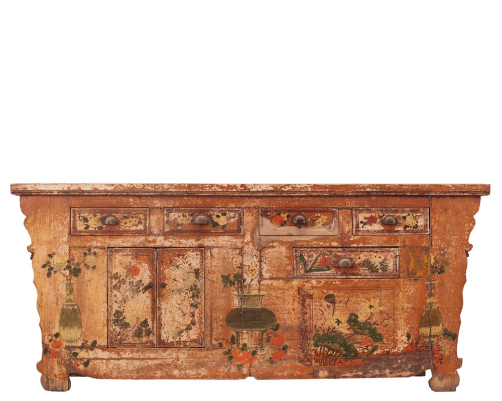Chinese antique design shabby chic furniture rustic wood kitchen furniture