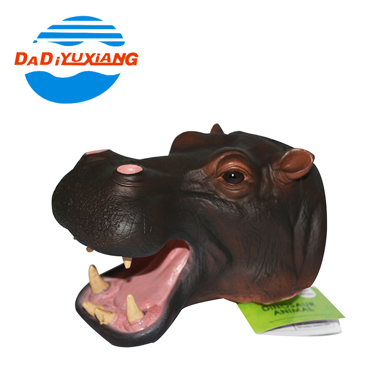 Hippopotamus голова ручной куклы игрушки для детей