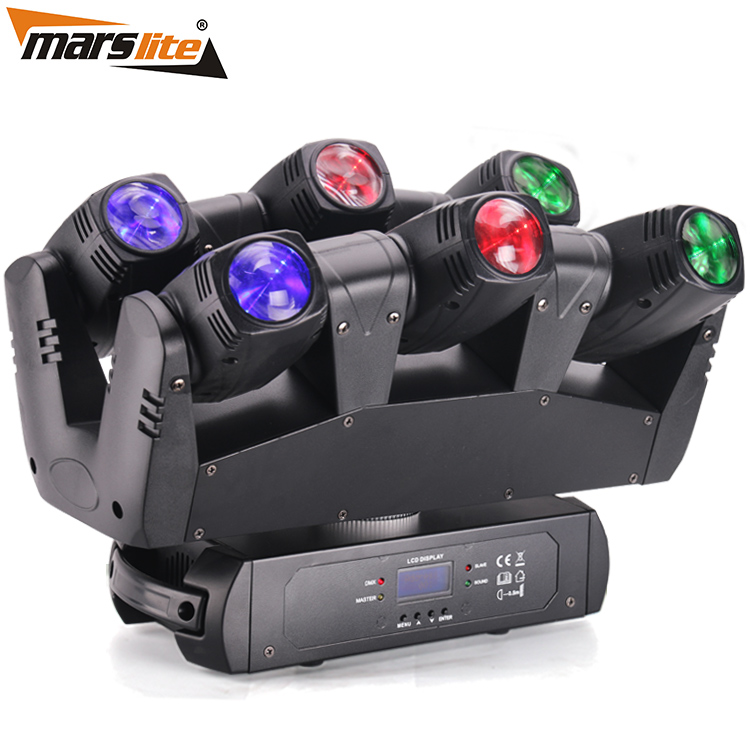 Factory sale 6*10w Dj event stage moving head sharp dj light led spider beam moving head light