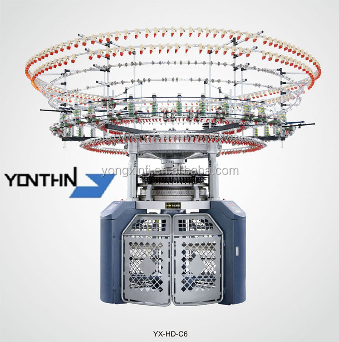 YX-HD-C4 Высокая производительность Полностью компьютеризированная машинка для 4 вида цветов автоматический инструмент для зачистки ткань кругловязальная машина