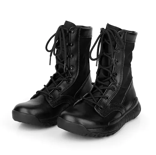 TST42Flying Genuine leather black super light weight water proof outdoor training trekking camping hunting tactical combat boots