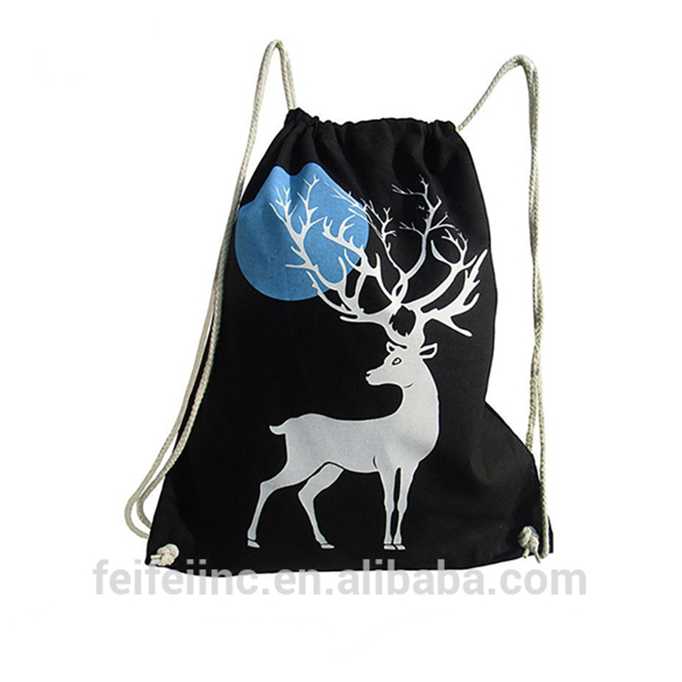 Good quality canvas sports GYM string bag for ball