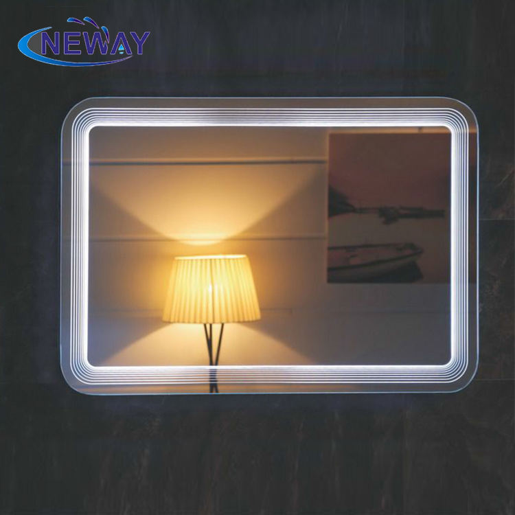 Wall mounted smart home hotel CE/IP44/ROSH led mirror bathroom