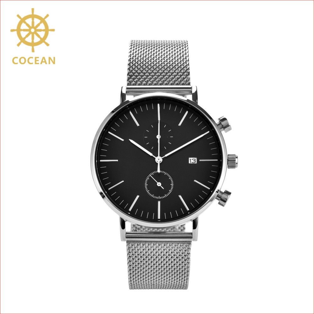 OEM service cheap logo print promotional men mesh watch