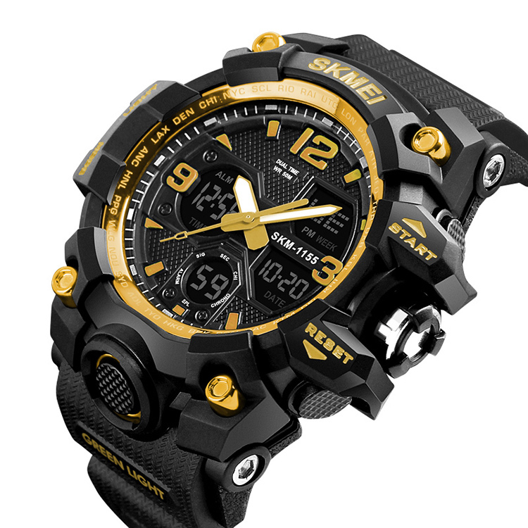Skmei Лидер продаж 1155 B relojes hombre 2017 лучшие мужские часы 5 atm oem Цифровые relojes бесплатная доставка