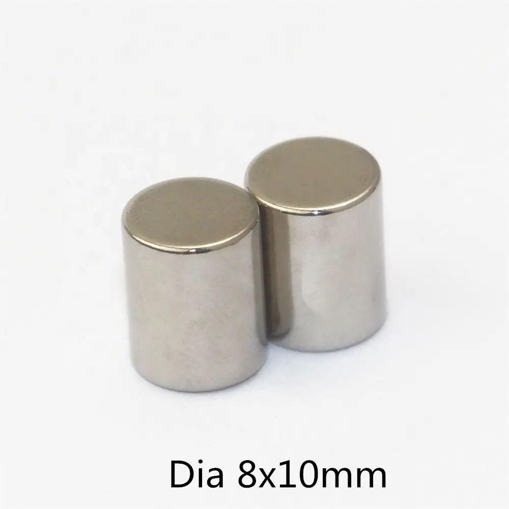 Xlmagnet OEM Cylinder Shape 8mm Blank Fridge Magnet