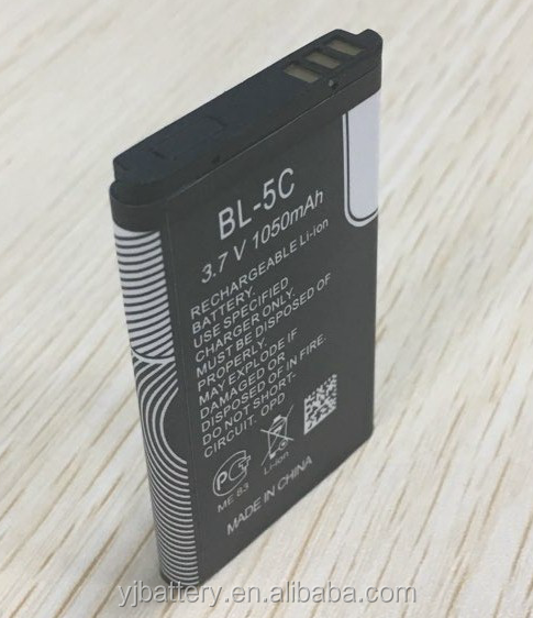 Аккумуляторная батарея 3,7 V BL-5C 1000mAh с батареей NTC для сотового телефона