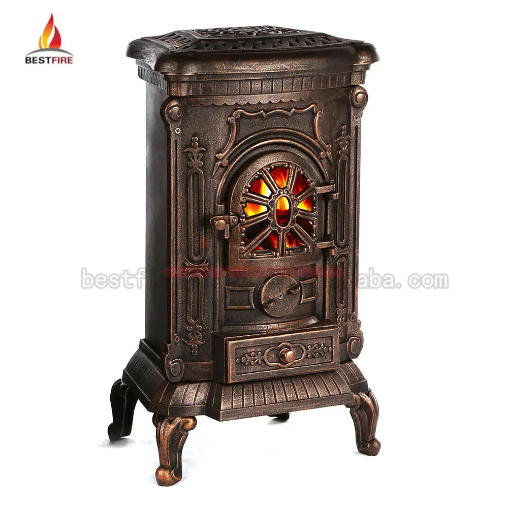 Western Antique Cast Iron Portable China Wood Stove