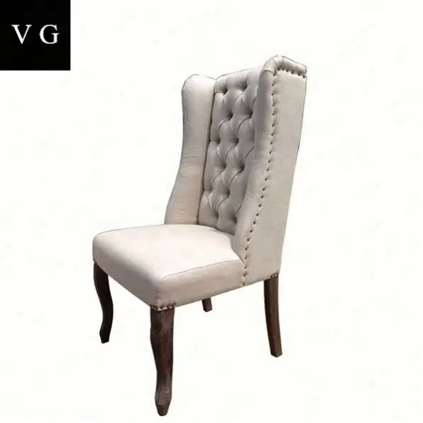 grey tufted button back living room chair waiting room wedding chair wing back tiffany chair