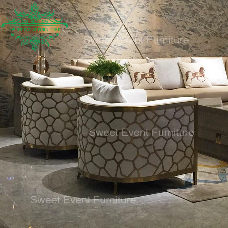 Dubai furniture leather living room sofa set