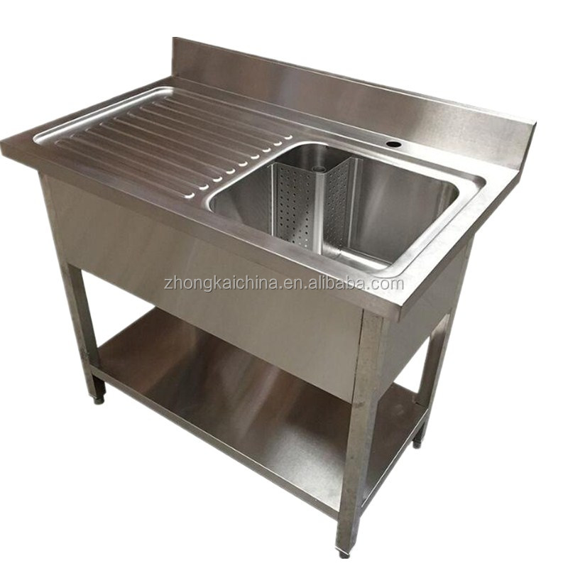 18 gauge stainless steel 1.0 mm thickness apartment size kitchen sink stainless steel