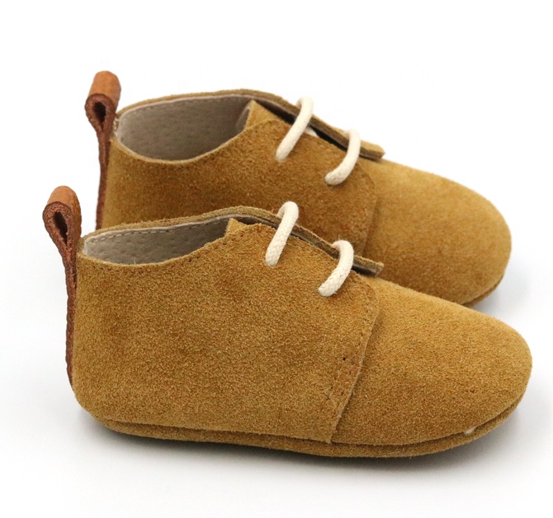Manufacturer Suede Leather Soft Sole Baby Girl Boy Oxford Shoes