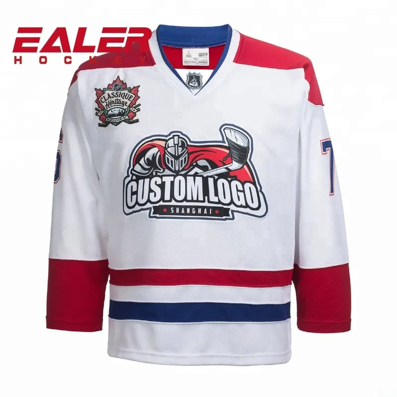Personalized Custom Embroidery Ice Hockey Jersey With Number/Logo