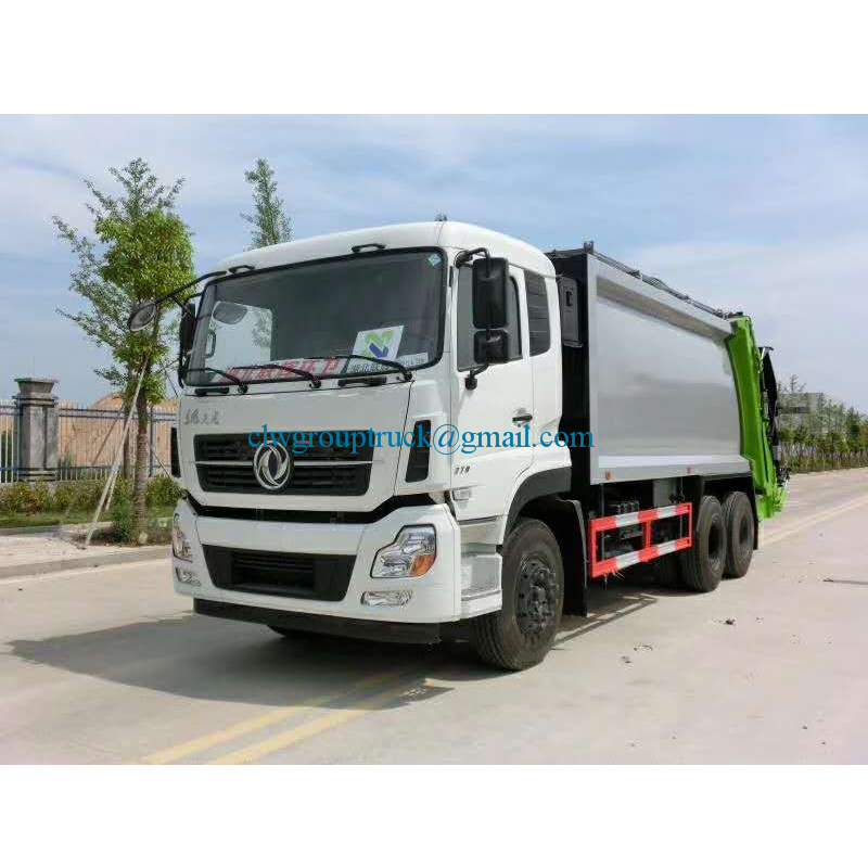 Dongfeng 6x4 245hp уплотнитель мусоровоз для продажи