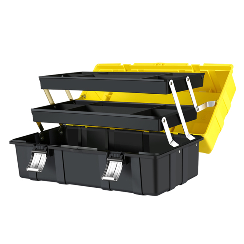 3 слоя складной Toolbox Многофункциональный пластиковый корпус бытовой обслуживание Электрик Инструмент корпус автомобиля инструмент коробка для хранения инструмента