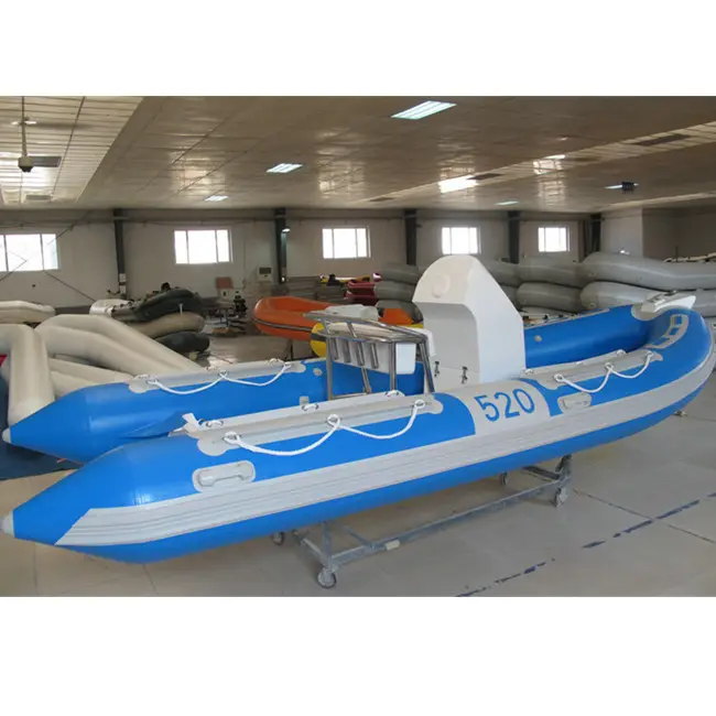 Китай 5,2 m жесткая надувная лодка для рыбалки/ребра мотор речной спасательной лодки