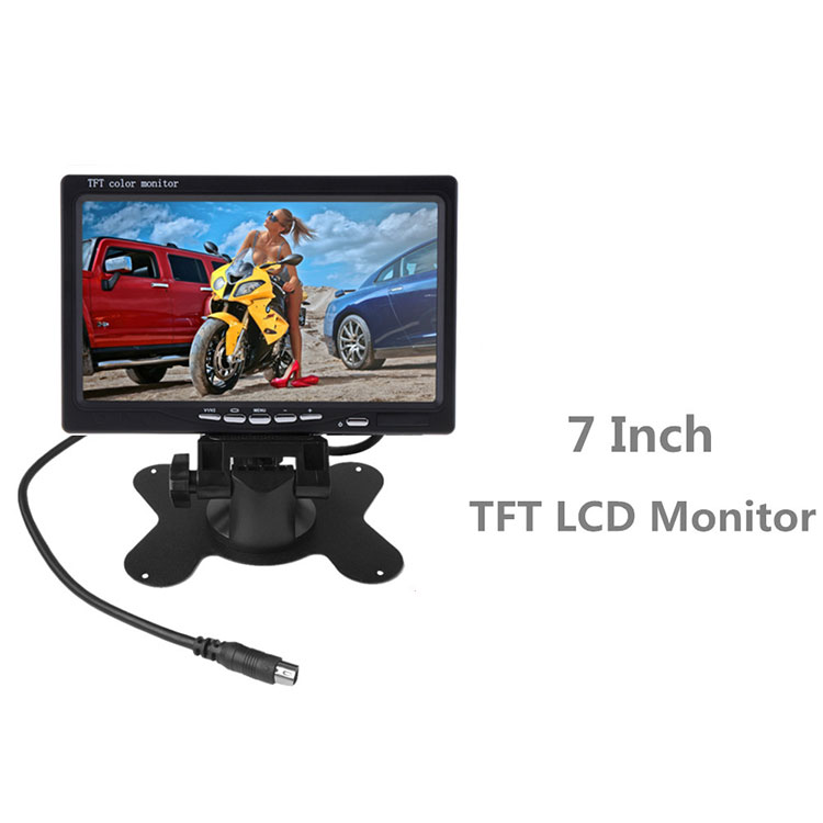 7 дюймов HD 800*480 цветной TFT ЖК-экран Автомобильный монитор для камеры заднего вида