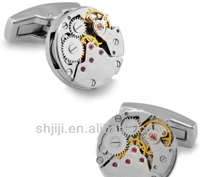 Watch movement cufflinks