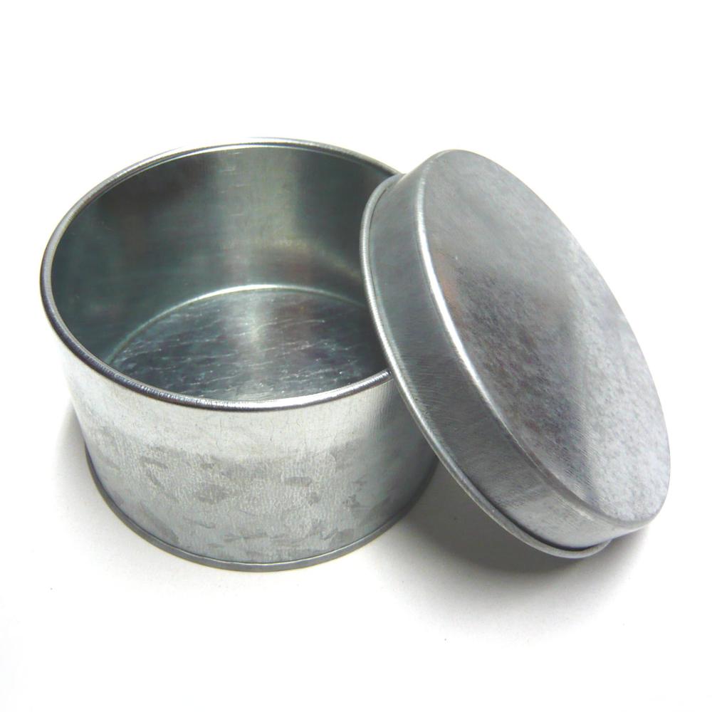 Empty Decorative Metal round tin can ,storage box
