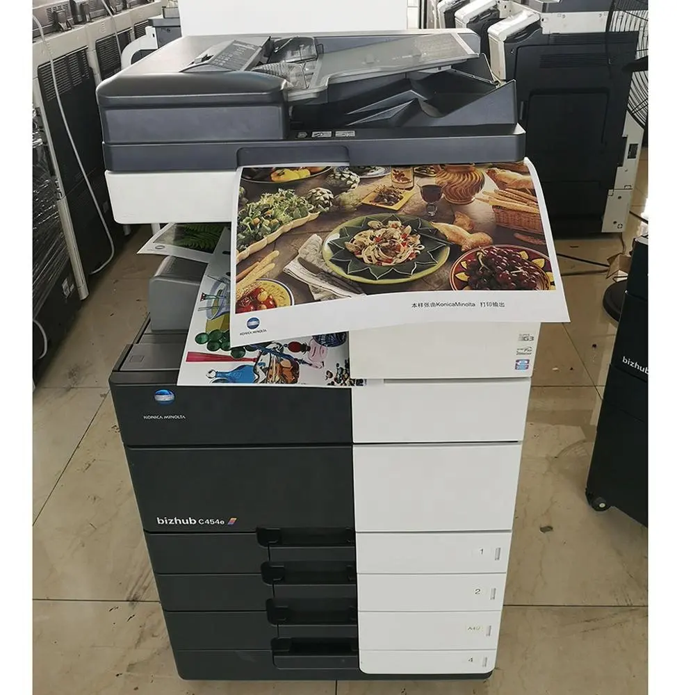 Digital Laser Printer Machines Konica Minolta Bizhub C554 C454 C558 C658 Used Copiers