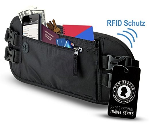 Waterproof Travel Sports Wallet Passport Pack Belt Zip Pouch Unisex Running Bum Waist Bag
