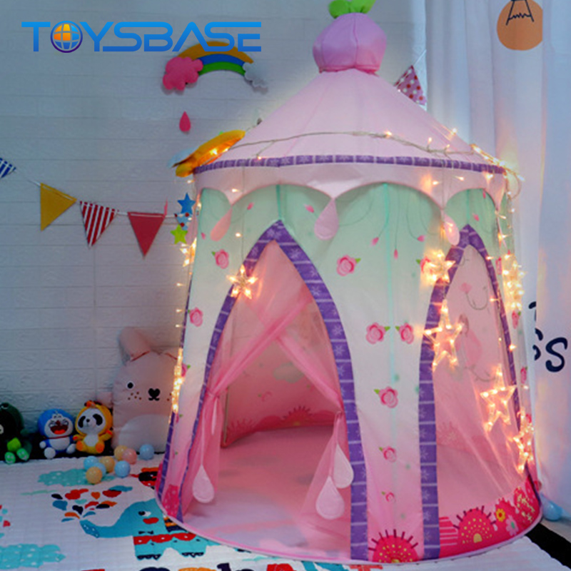 Принцесса игрушка детская игра Крытый складной Pop Up розовый Принцесса Палатка