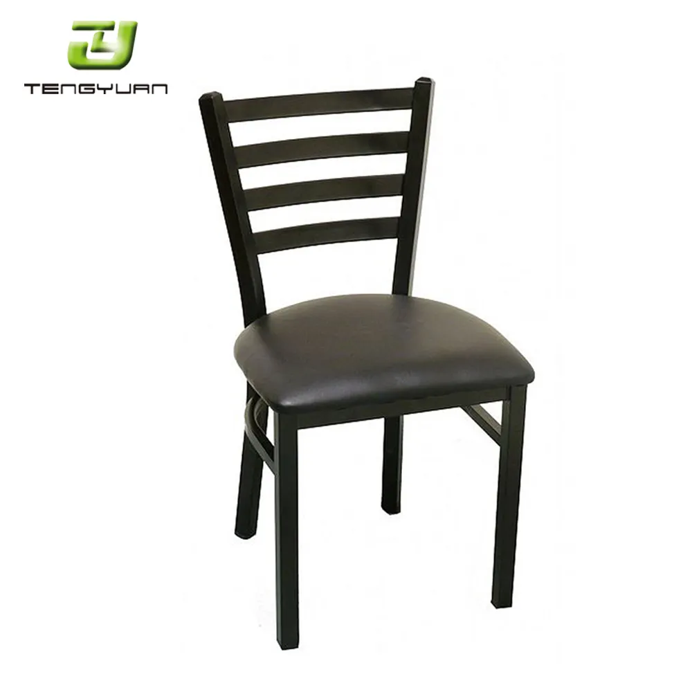 Furniture rustic restaurant Chairs Modern Cheap Restaurant Metal Ladder Back Cafe Chairs