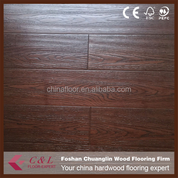 Guangzhou stock distressed handscraped bamboo flooring