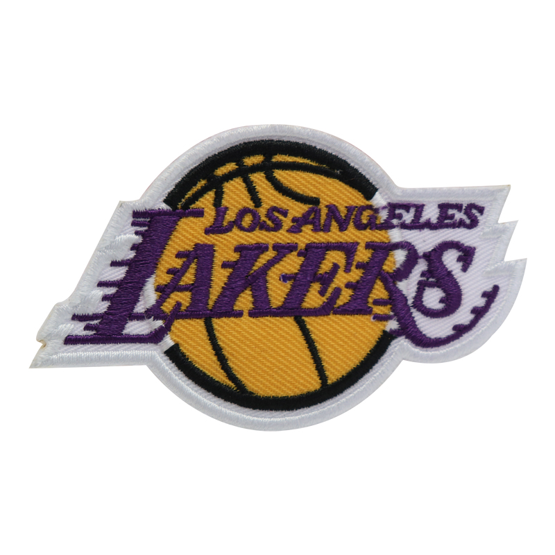Высококачественная вышитая нашивка с логотипом LA lakers на заказ для кепки/одежды