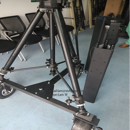 Jimmy jib с Долли 3 колеса операторской тележкой, jimmy jib с аксессуары
