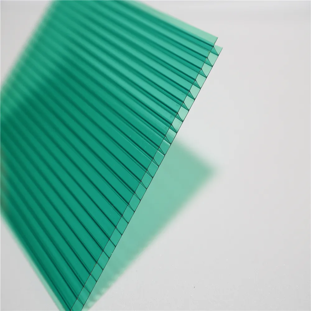 double wall clear polycarbonate plastic hollow sheet uv coated greenhouse panels