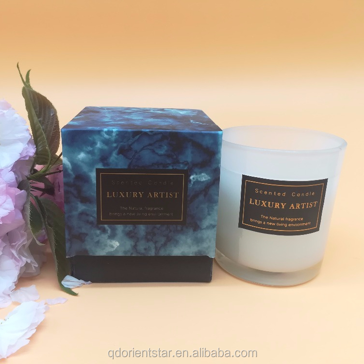 wood candle holder Mind and Body Medium Scented Candle Balance and Harmony luxury candle box