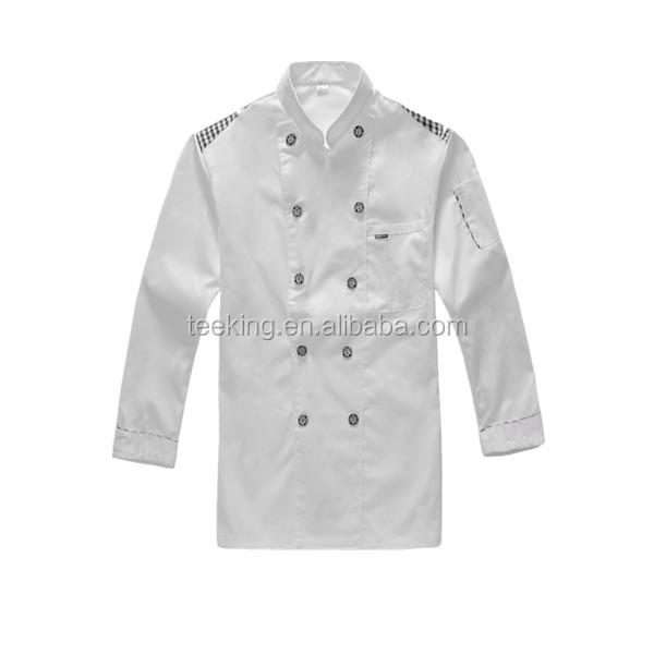 High quality long sleeve cheap custom chef uniform