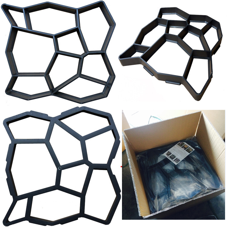 Pathmate DIY пластиковая садовая дорожка случайный камень бетонная дорожная форма
