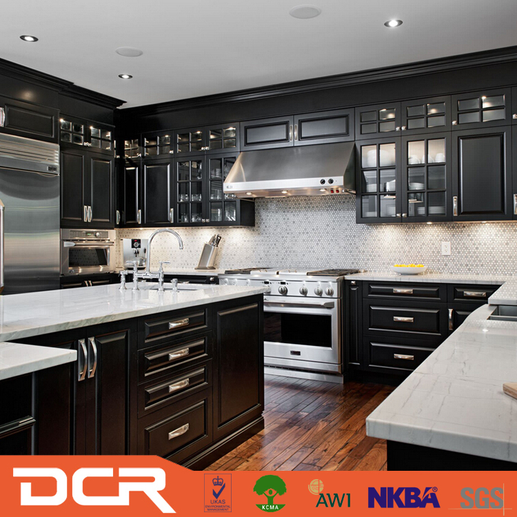 Termite Proof Pecan Wood Rustic Hickory Kitchen Cabinets