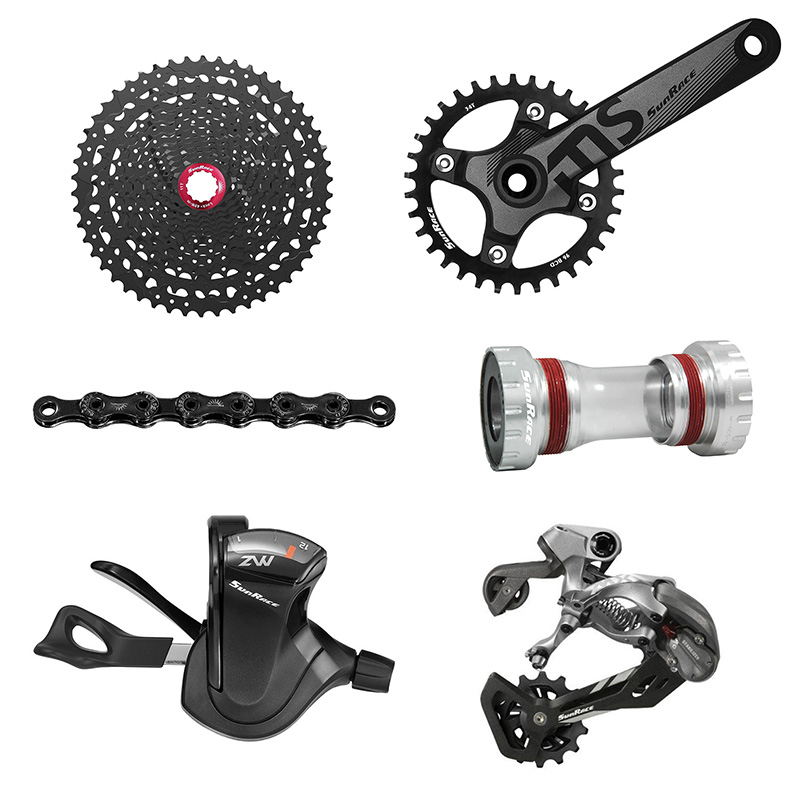 Sunrace 12 Скоростей CSMZ80 11-50 т велосипедный указано Mtb велосипед кассета переключения передач задний переключатель 110L цепи 36T диаметра окружности болтов (каретка