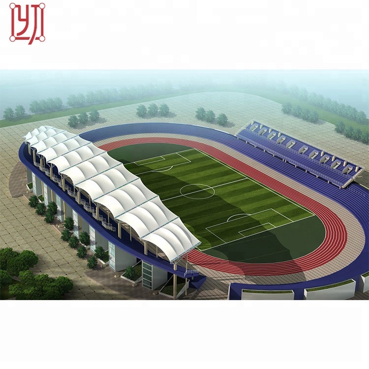 PVDF PTFE ETFE stadium Натяжная крыша мембранная структурная палатка, структура мембраны стадиона палатка от солнца
