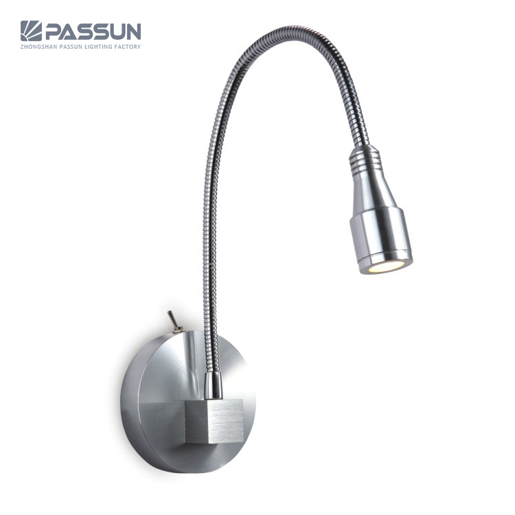 Interior Aluminum reading wall light&led mirror lamps for bathroom 3W