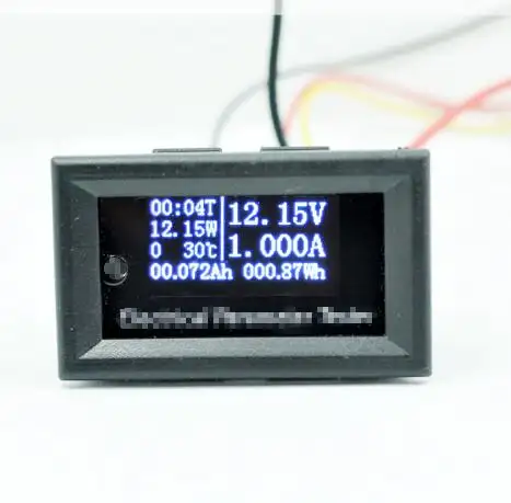 Multi-functional oled dc voltage ammeter digital display power meter temperature battery capacity tester
