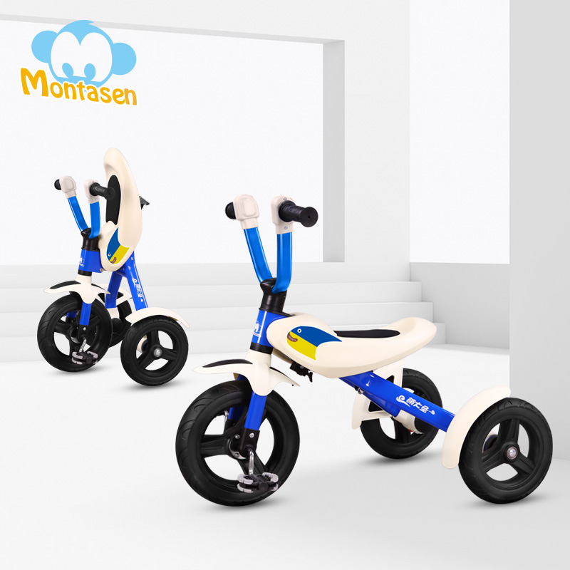 Montasen Высокоуглеродистая сталь 3 Колеса детский складной кататься на игрушечных машинках прекрасные дети Безопасный детский трехколесный велосипед