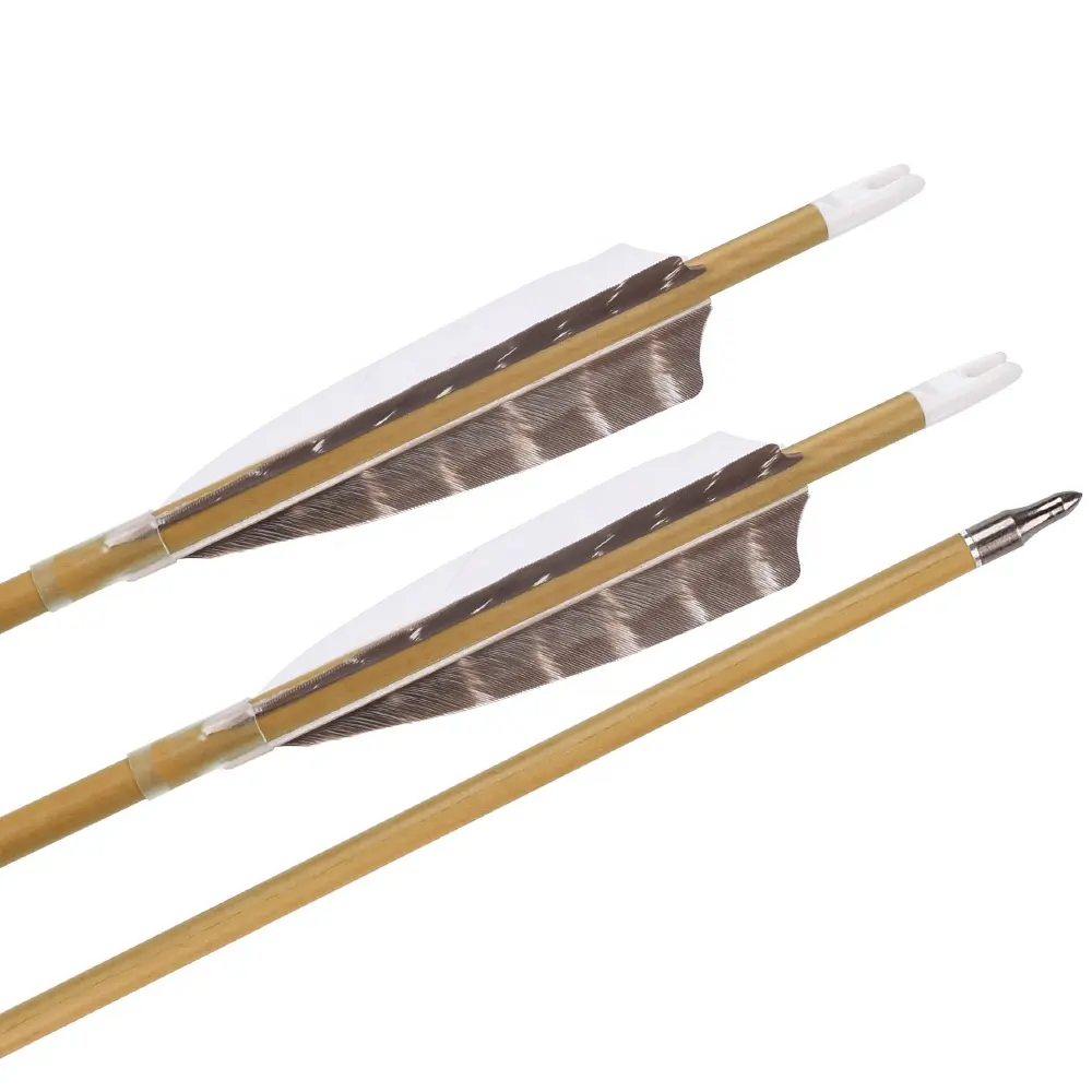 Archery carbon fiber arrow wood grain colour shaft 30" arrows carbon for recurve bow take down bow hunting