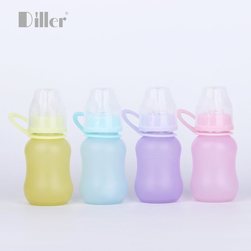 High grade BPA free Grind arenaceous glass water nipple bottle