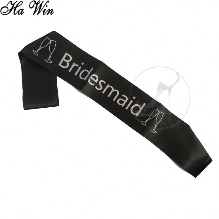 Novelty Satin Bridesmaid Party Sash for Wedding Eve